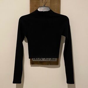 Zara Black Long Sleeve Bodysuit
